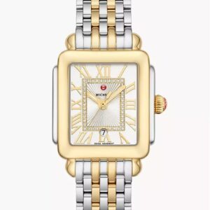 Deco Madison Mid Two-Tone 18K Gold-Plated Diamond Dial Watch
