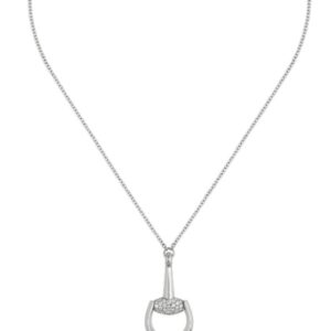 Horsebit diamond 18k necklace
