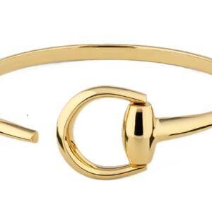 Horsebit 18k bangle bracelet
