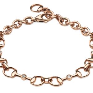 Horsebit diamond 18k bracelet