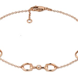 Horsebit diamond 18k bracelet