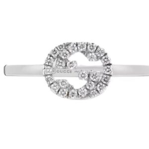 Interlocking diamond 18k ring