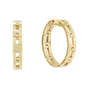 Roberto Coin 18K Yellow Gold Navarra Collection Hoop Earrings