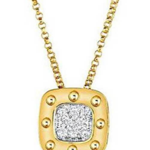 Roberto Coin Pois Mois Pendant Yellow Gold and Diamonds