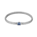 John Hardy 5mm Classic Chain Blue Sapphire Bracelet BBS96002BSPXUM