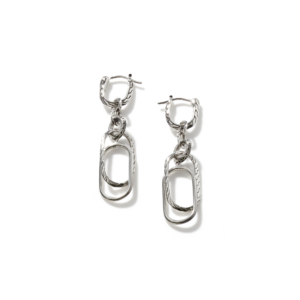 John Hardy Classic Chain Sterling Silver Earrings