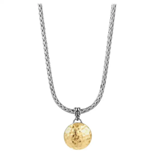 John Hardy Dot Hammered Reversible Ladies Necklace