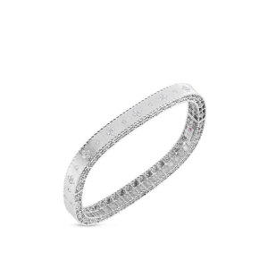 Roberto Coin Princess White Gold Diamond Bangle Bracelet