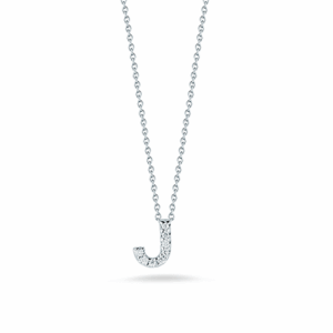Roberto Coin 18K Love Letter 'J' Pendant With Diamonds
