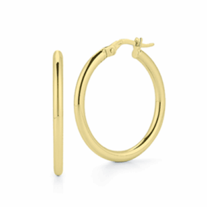 Roberto Coin 18K Yellow Gold 25mm Oval Hoop Earrings