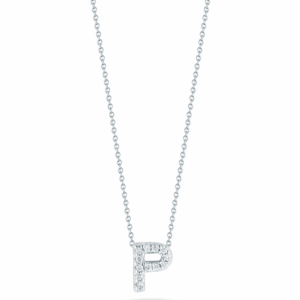 Roberto Coin 18K Love Letter 'P' Pendant With Diamonds