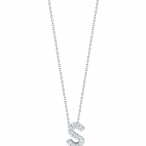 Roberto Coin 18K Love Letter 'S' Pendant With Diamonds