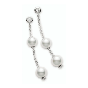 Mikimoto Earrings Pearls in Motion Akoya Pearls White