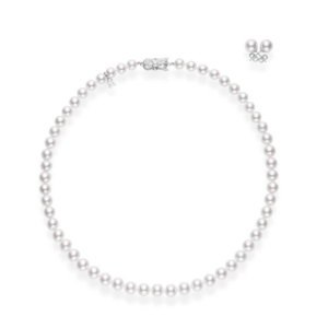 Mikimoto 18" Akoya Cultured Pearl Two-Piece Gift Set