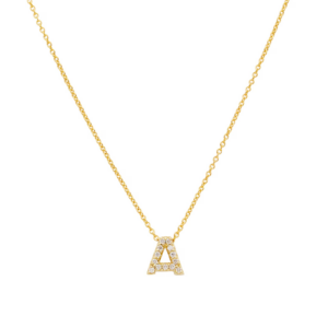 18K Yellow Gold Tiny Treasures Letter