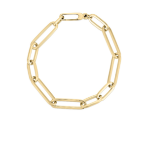 18K Yellow Gold Paperclip Bracelet