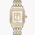 Deco Madison Mid Two-Tone 18K Gold-Plated Diamond Watch