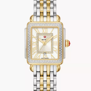 Deco Madison Mid Two-Tone 18K Gold-Plated Diamond Watch