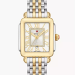 Deco Madison Mid Two-Tone 18K Gold-Plated Diamond Dial Watch