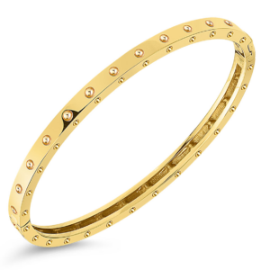Roberto Coin 18KT Gold Symphony Pois Moi Oval Bangle