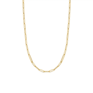 Roberto Coin 18K Yellow Gold High Polish Paperclip Link Necklace 22"