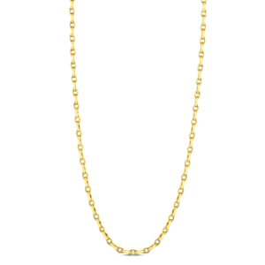 Roberto Coin 18k Yellow Gold Almond Link Chain Necklace 22 Inch