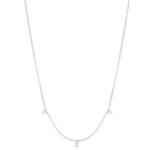 18KW 3 Station Love By The Inch Necklace