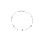 18K White Gold Diamonds By The Inch Classic Station Bracelet
