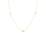 18K Yellow Gold Diamonds By The Inch Classic Station Necklace