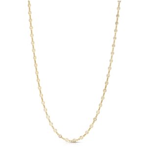 18K Yellow Gold Diamonds By The Inch Continuous Station Necklace