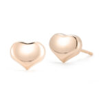 18K Rose Gold Tiny Treasures Heart Stud Earrings
