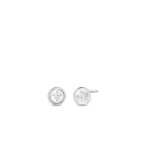 18K White Gold Classic Diamond Earrings