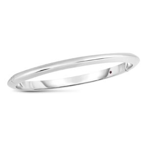 18K White Gold Designer Gold Knifed Edge Bangle