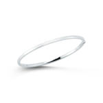 18K White Gold Designer Gold Oval Bangle