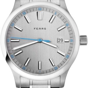 BS139.510.044.123 Redcliff 39.5 Date Pewter Grey on Stainless Steel Bracelet