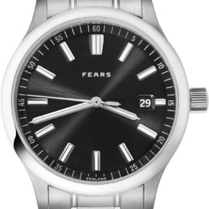 BS139.510.041.123 Redcliff 39.5 Date Raven Black on Stainless Steel Bracelet