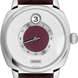 BS240.500A.011.022 Brunswick 40.5 Jump Hour 'Barleycorn Plum' On Strap