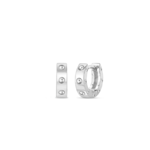 18K White Gold Pois Moi Hoop Earrings