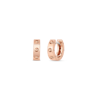 18K Rose Gold Pois Moi Hoop Earrings