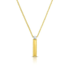 18K I Princess Block Letter Necklace