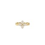 18K Yellow Gold Love In Verona Diamond Twist Ring