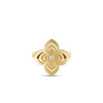 18K Yellow Gold Palazzo Ducale Carnival Diamond Flower Ring