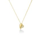 18K Yellow Gold Amorino Diamond Heart Necklace