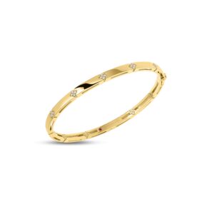 18K Yellow Gold Love In Verona Diamond Bangle