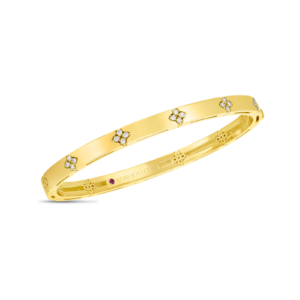 18K Yellow Gold Love In Verona Diamond Bangle