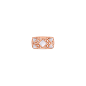 18K 6.5 Palazzo Ducale Mother Of Pearl And Diamond Ring