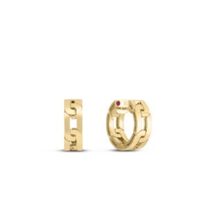 18K Yellow Gold Navarra Hoop Earrings