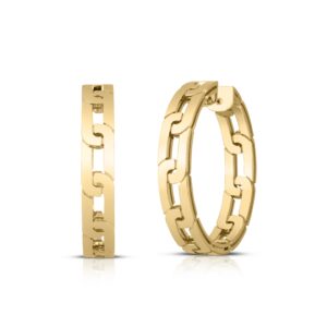 18K Yellow Gold Navarra Hoop Earrings