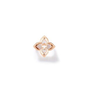 18K Rose Gold Venetian Princess Pirouette Pavé Small Flower Ring