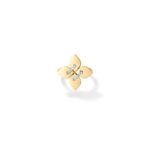 18K Yellow Gold Love In Verona Diamond Flower Ring